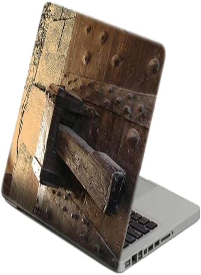 TAT Stains Liquid Texture Printed Laptop Sticker Multicolour-15.6 inch-4453